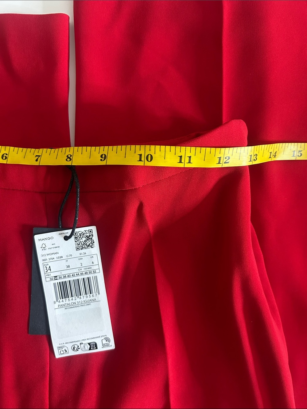 NWT (size 2) MANGO HIGH-WAIST SUITS TROUSERS - Picture 8 of 11